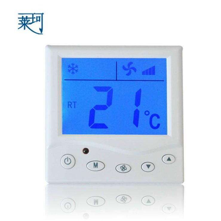 萊珂K803DXF中央空調藍色背光液晶溫控器 風機盤管溫度控制器